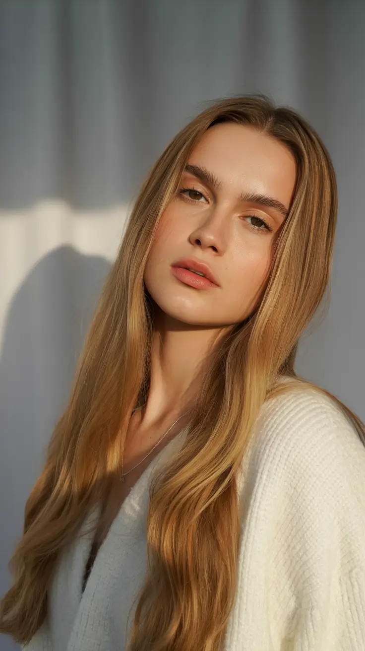 Fall hair color+Sun-Warmed Honey Brunette
