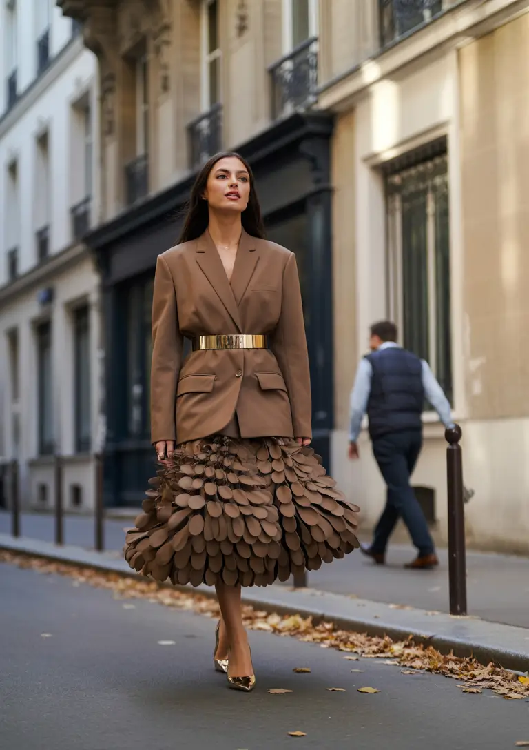 fall skirt outfits The Chocolate Showstopper
