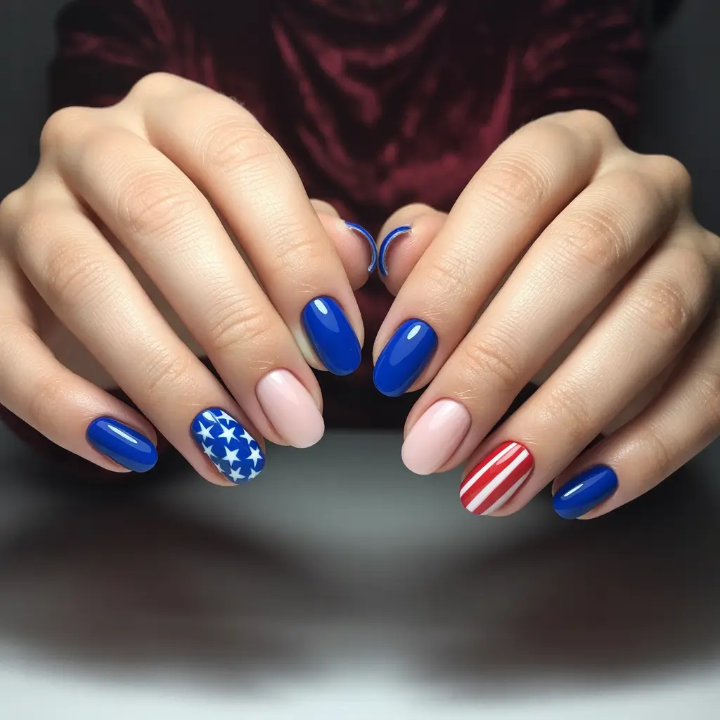 Inspired Nail Designs for July 4th 2025 - Modern Americana Pop