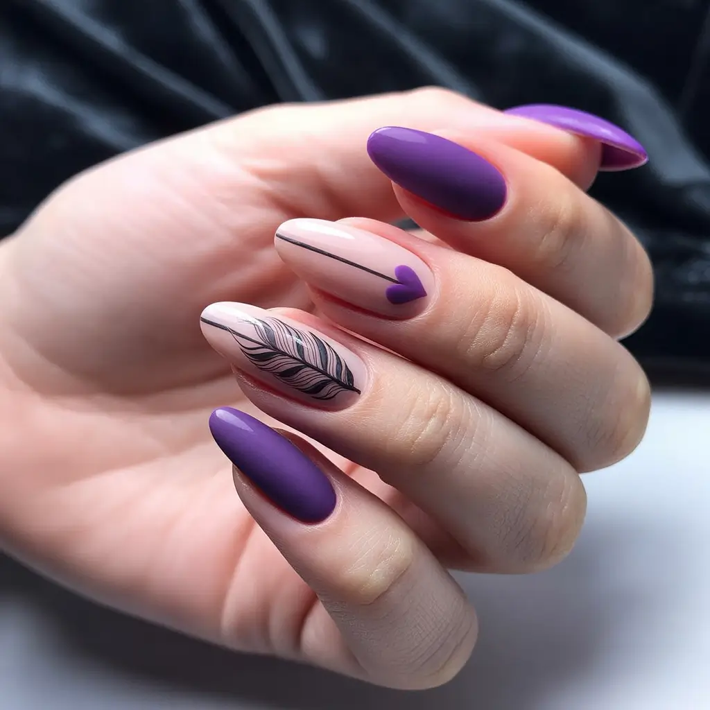 Simple-almond-purple-Minimal-Romance-in-Plum-and-Feather