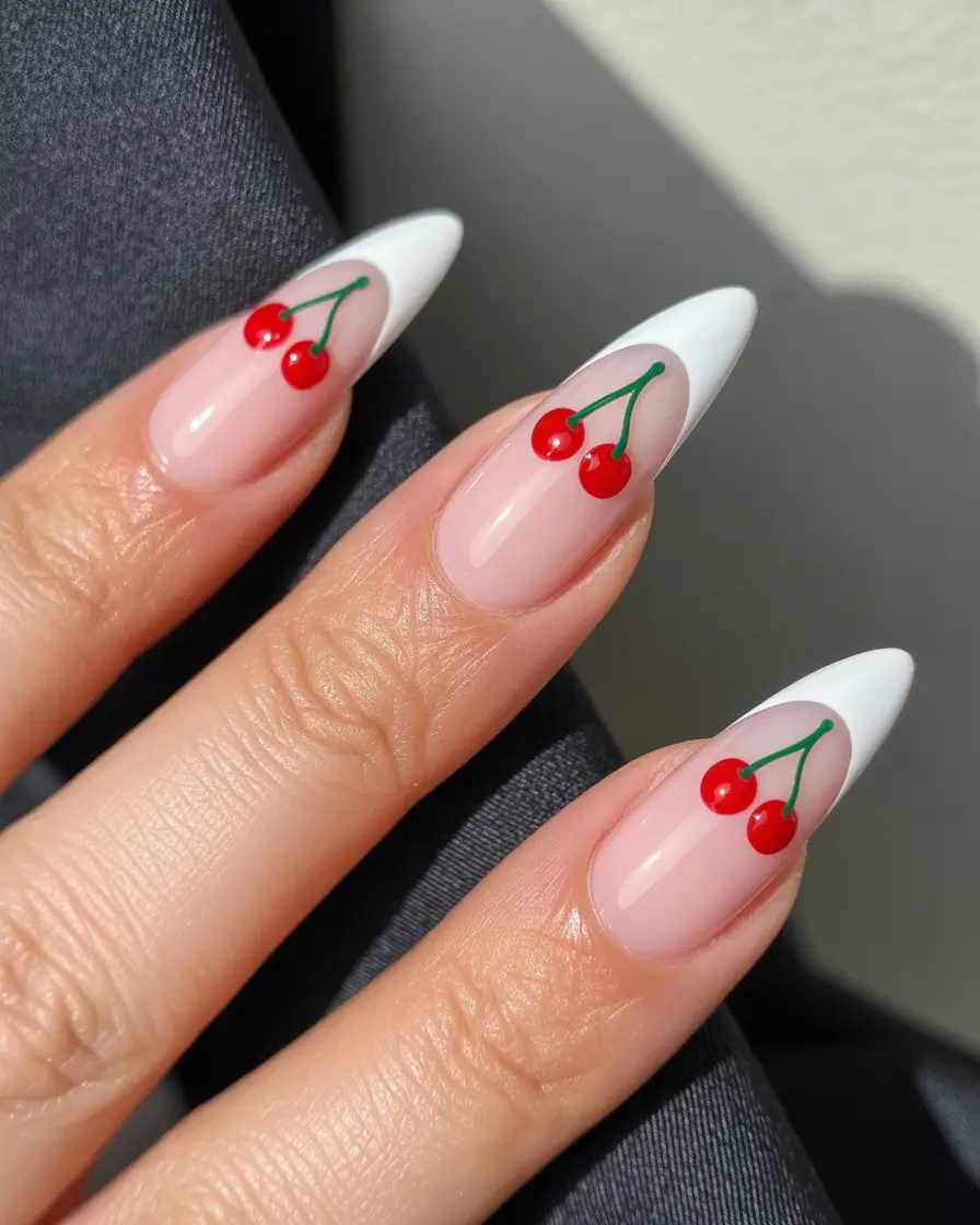 French-tip-cherry-designs-Cherry-French-with-a-Flirt