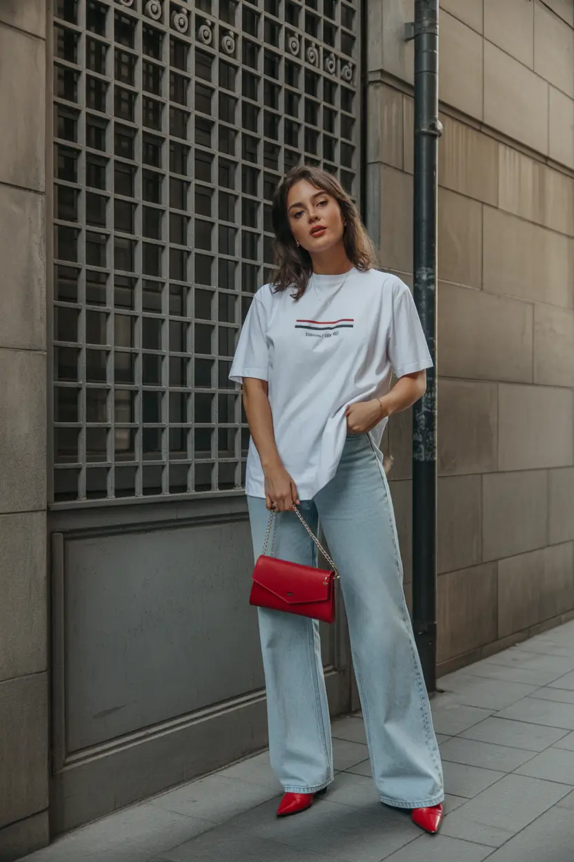 summer to fall transition outfits Graphic Tee, But Make It Editorial