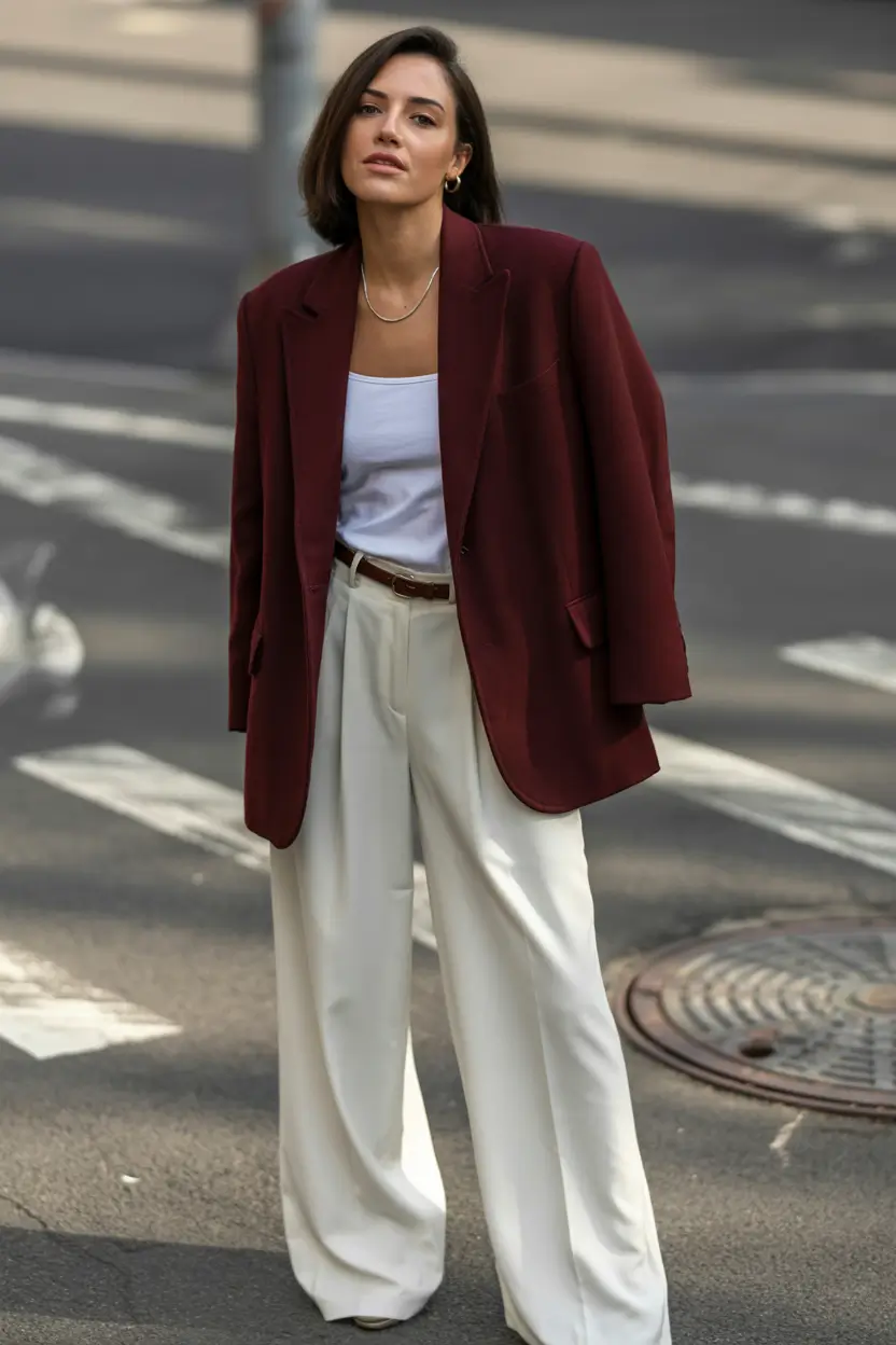 summer to fall transition outfits Blazer Energy: Casual With an Edge