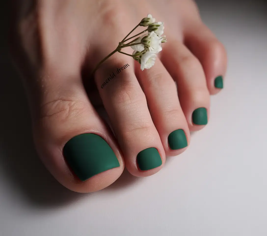 Toe Nail Art & Color Ideas for August 2025+Matte Green for the Earthy Goddess