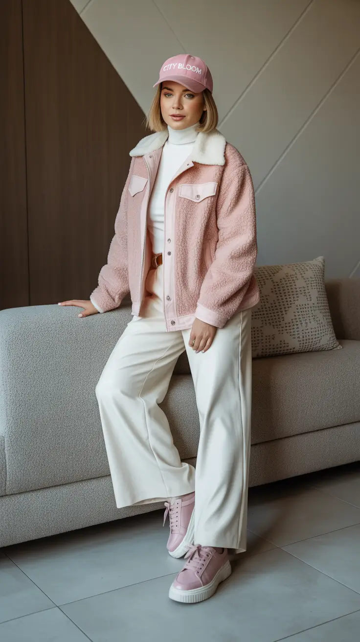 fall fashion trends for women Sporty Bubblegum Pastels, But Make It Cozy