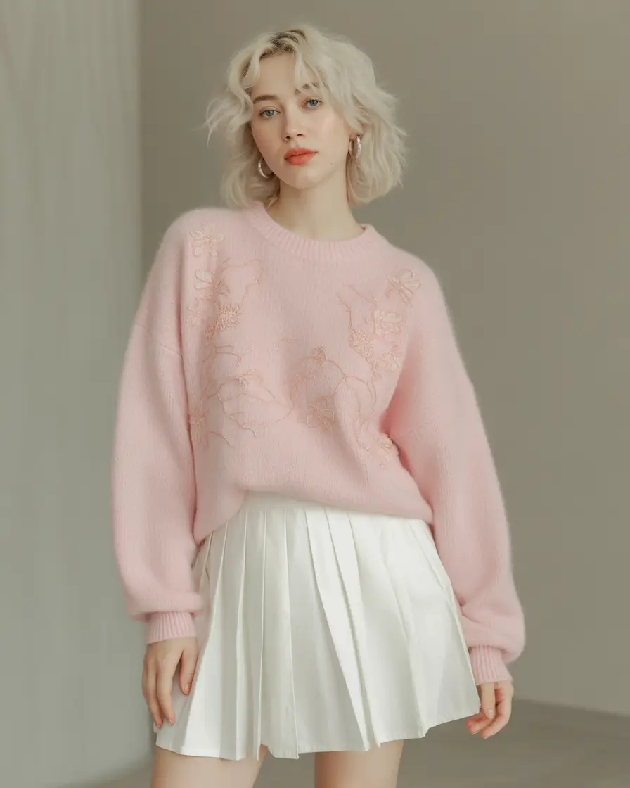 fall fashion trends for women Soft Girl Nostalgia with a Preppy Edge