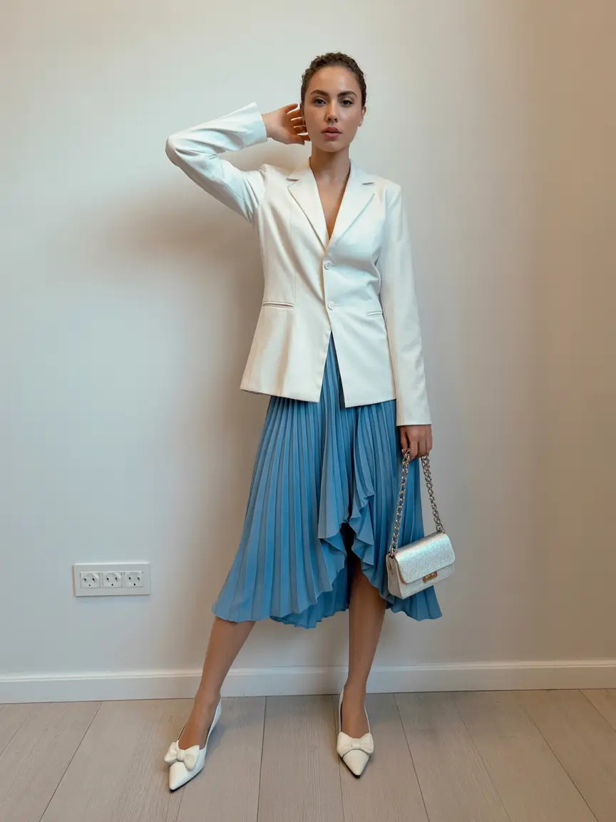 fall fashion trends for women Pleated Midis & Polished Tailoring