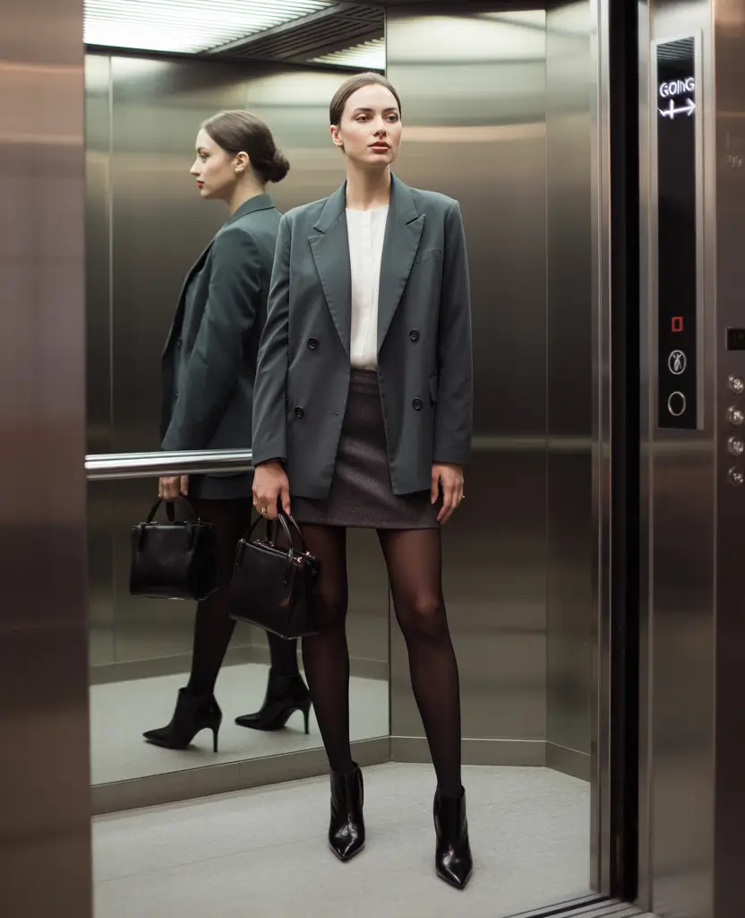 cute fall outfits for women Urban Executive in Monochrome Layers