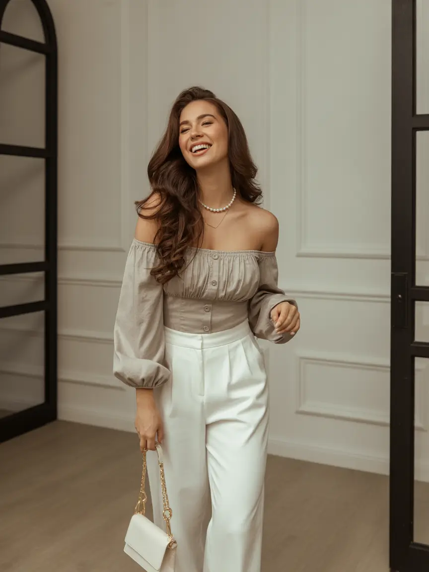 cute fall outfits for women Effortless Elegance with a Feminine Twist