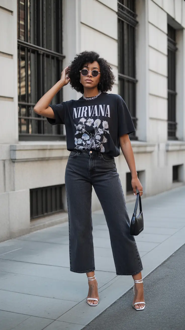 August outfits Grunge Meets Glam: Feminine Nirvana