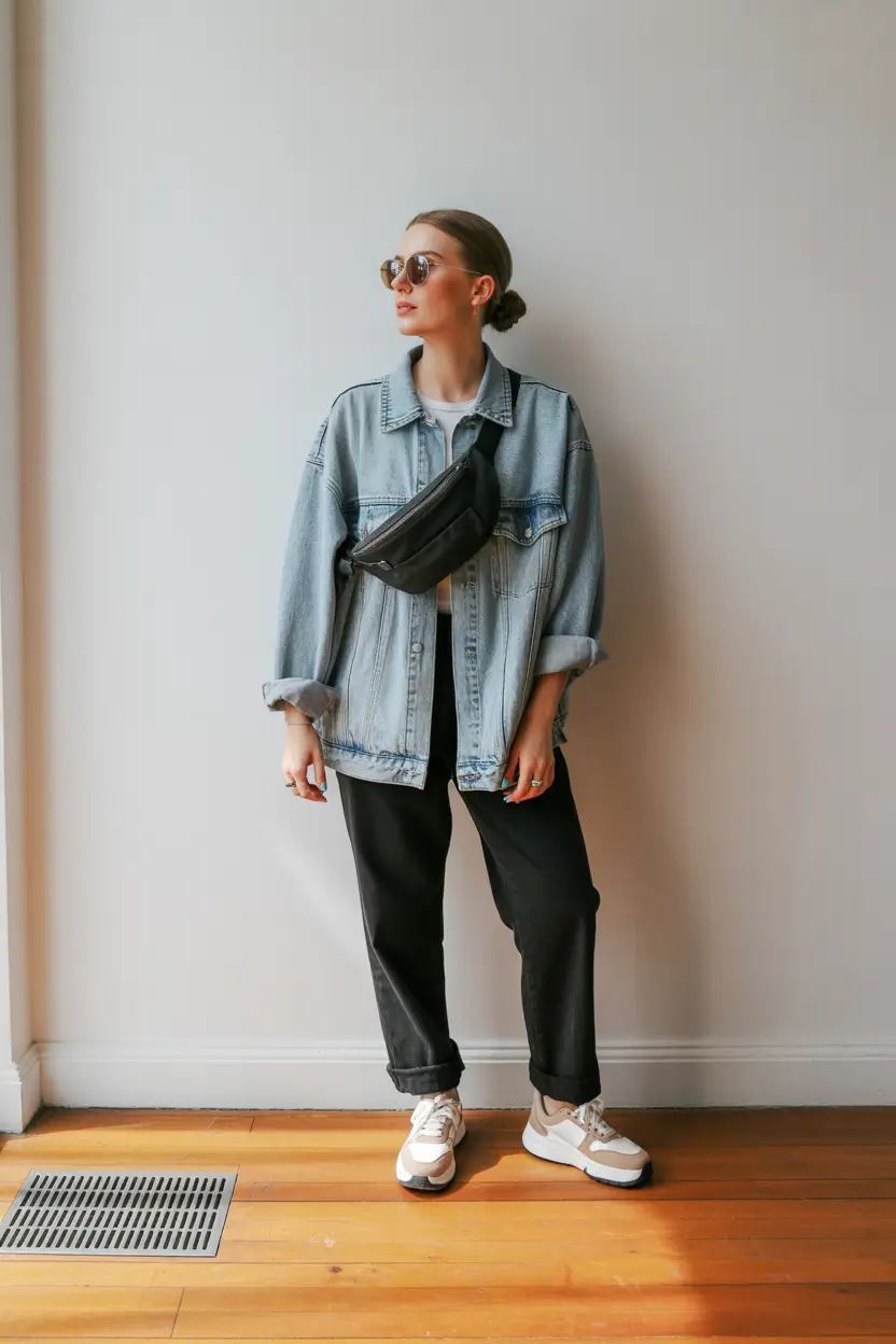 fall outfits Denim, But Make It Street