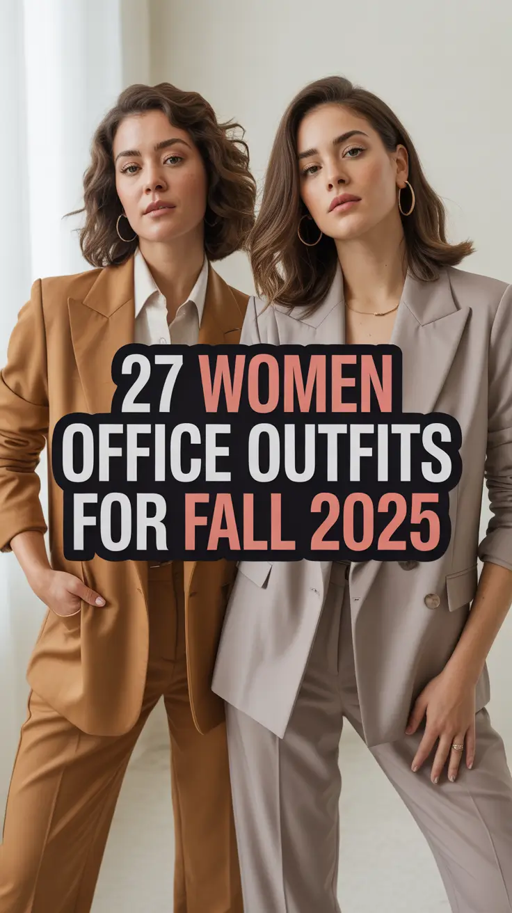 Effortless Women Office Outfits for Fall 2025: Casual Chic to Business Classy Looks