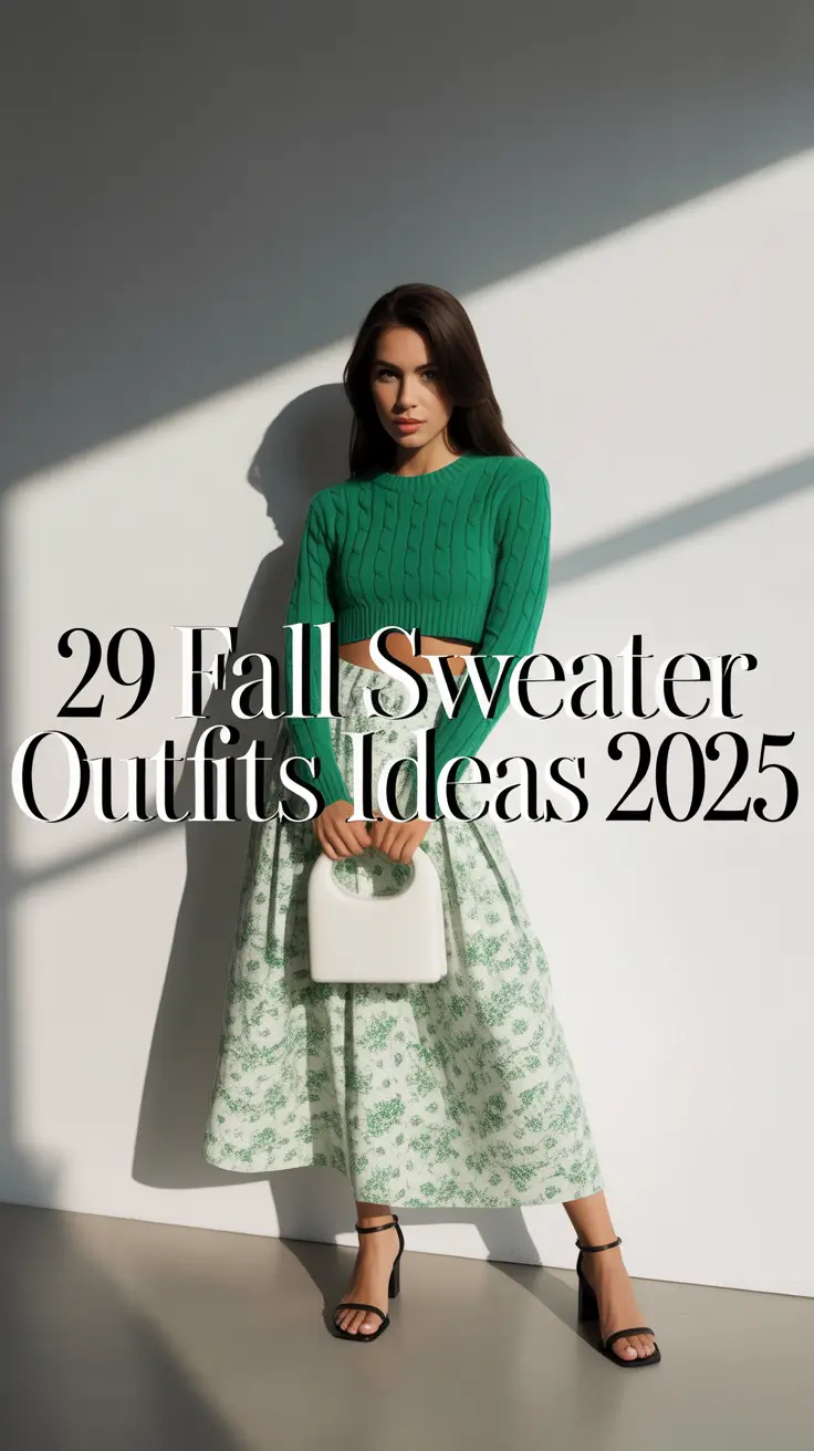Fall Sweater Outfits Ideas 2025: Oversized, Aesthetic & Timeless Looks for Women
