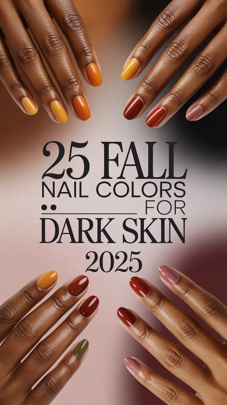 Fall Nail Colors for Dark Skin 2025: Classy, Bold & Beautiful Tones to Try This Season