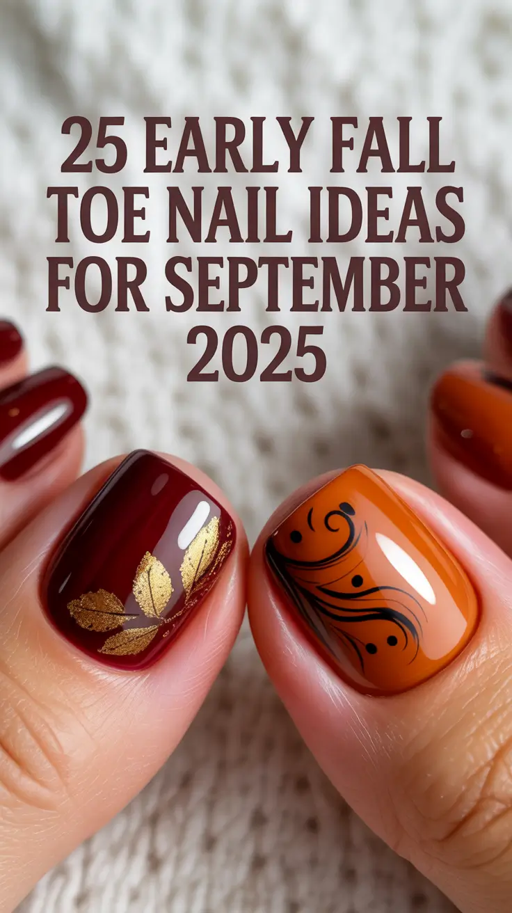 Early Fall Toe Nail Ideas for September 2025: Cute Color Trends & Inspo You’ll Love