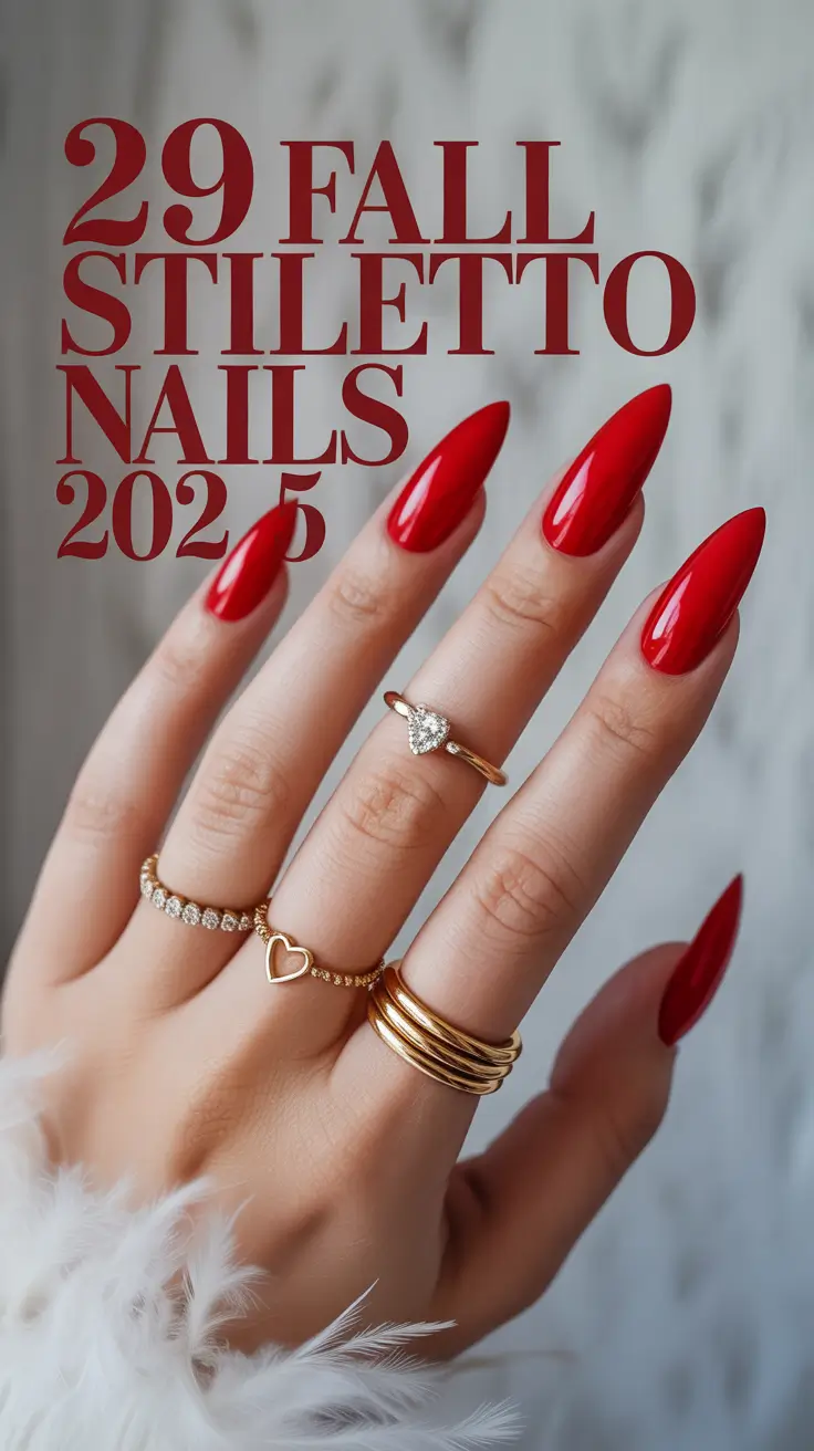 Fall Stiletto Nails 2025: Trendy Designs, Cute Ideas & Color Inspo for the Season