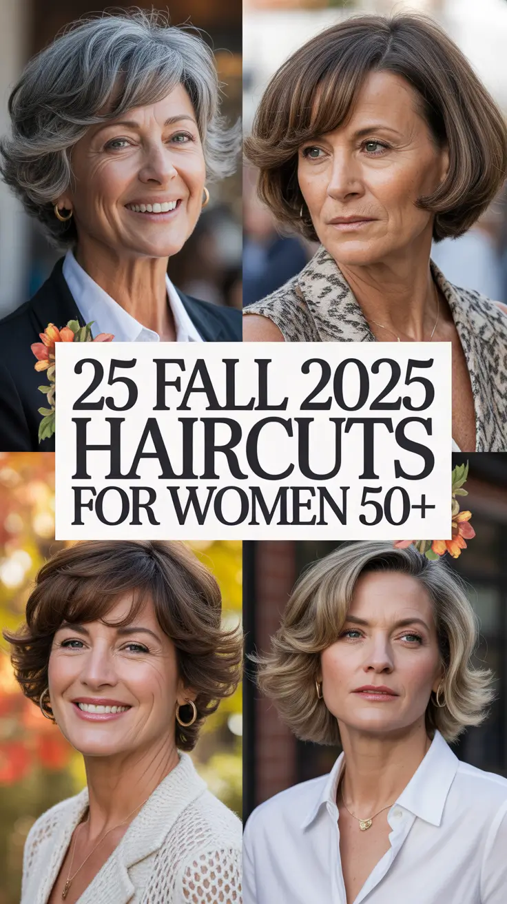 Fall 2025 Haircuts for Women 50+: Stylish, Low Maintenance & Timeless Trends
