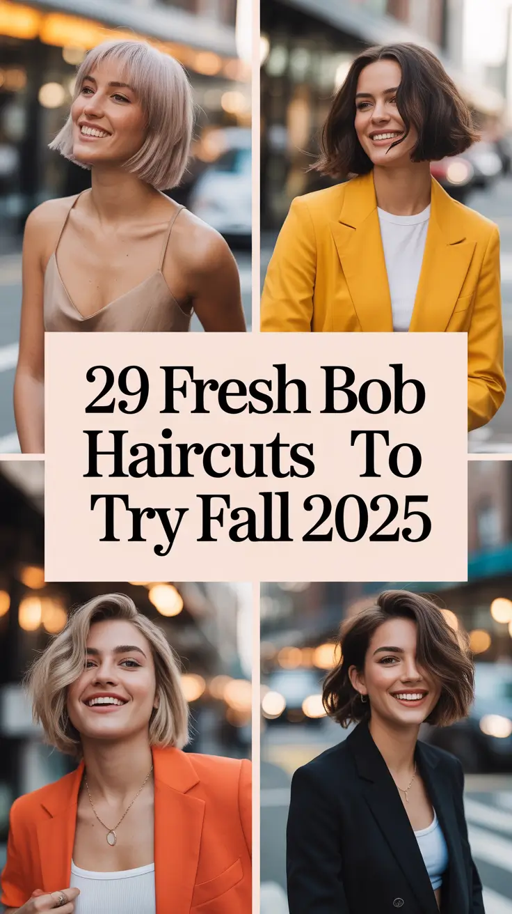 Fresh Bob Haircuts to Try Fall 2025: Cute, Short & Stacked Styles for Every Vibe
