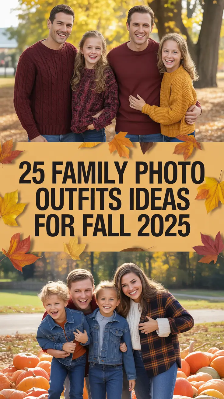 Effortless & Stylish Family Photo Outfits Ideas for Fall 2025