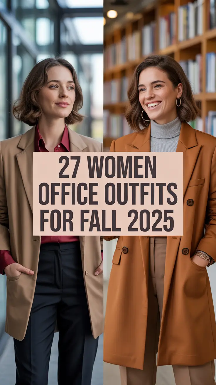 Effortless Women Office Outfits for Fall 2025: Casual Chic to Business Classy Looks