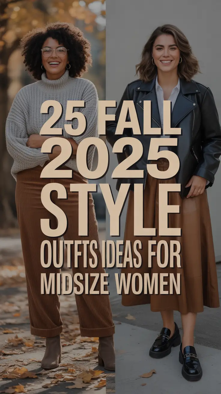 Fall 2025 Style Outfit Ideas for Midsize Women That Are Chic, Comfy, and Unforgettable
