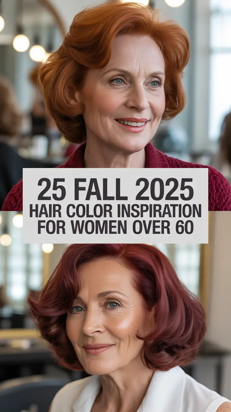 Fall 2025 Hair Color Inspiration for Women Over 60: Chic, Bold & Timeless Ideas