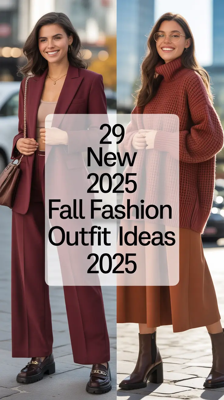 New 2025 Fall Fashion Outfits Ideas: Casual Autumn Street Style Chic for Every Woman
