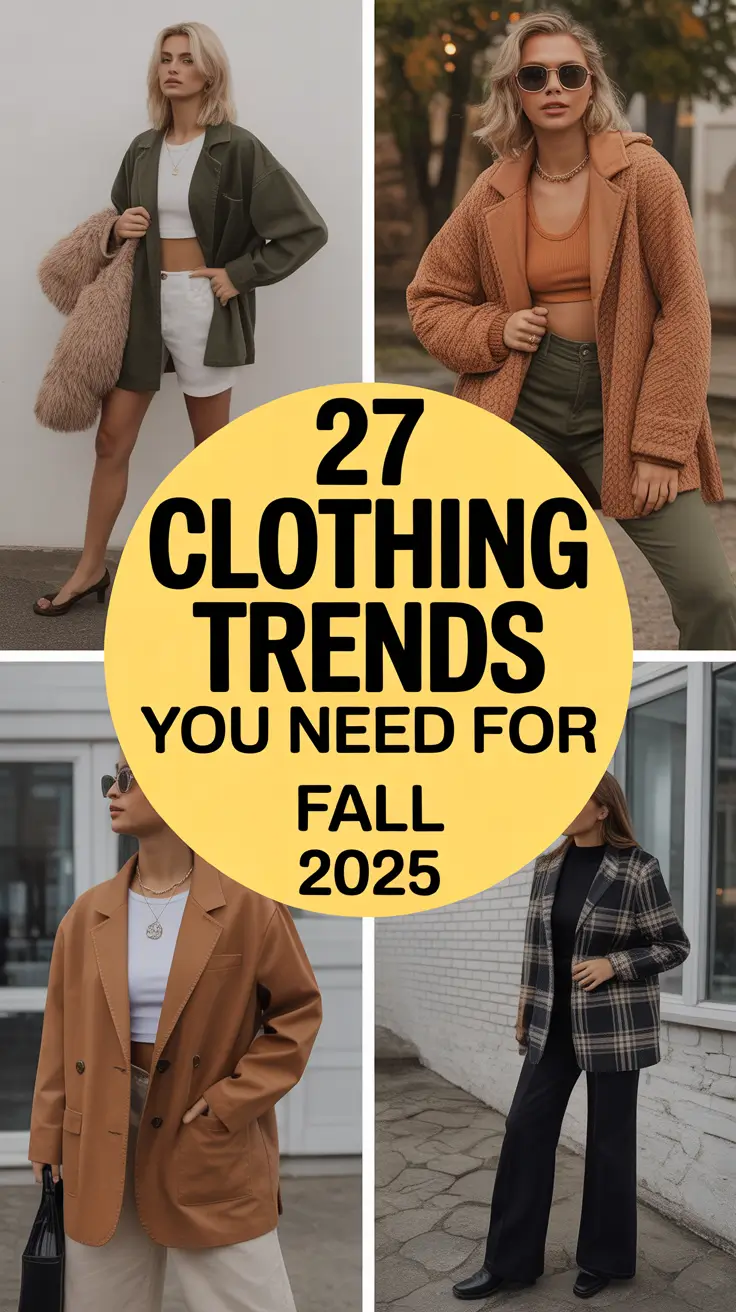 Clothing Trends You Need for Fall 2025: Must-Have Outfits for Every Autumn Mood