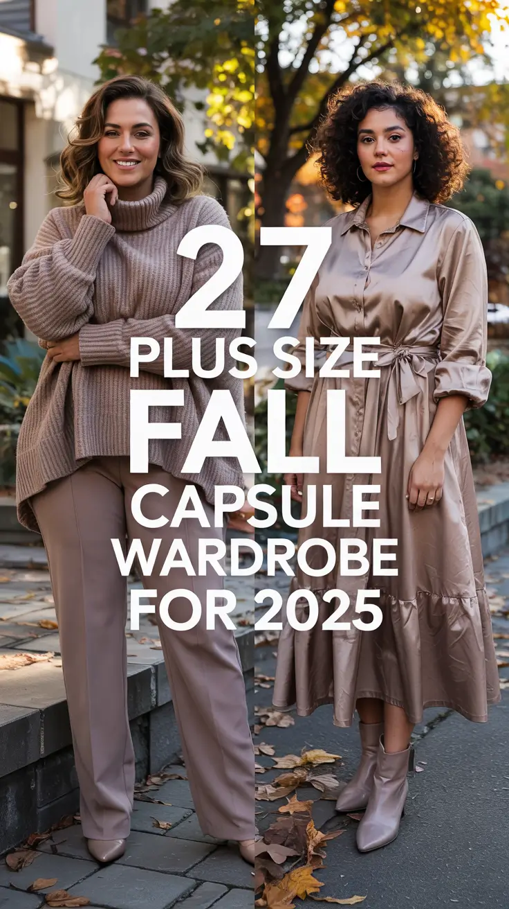 Plus Size Fall Capsule Wardrobe for 2025: Stylish & Versatile Outfit Ideas for Every Occasion
