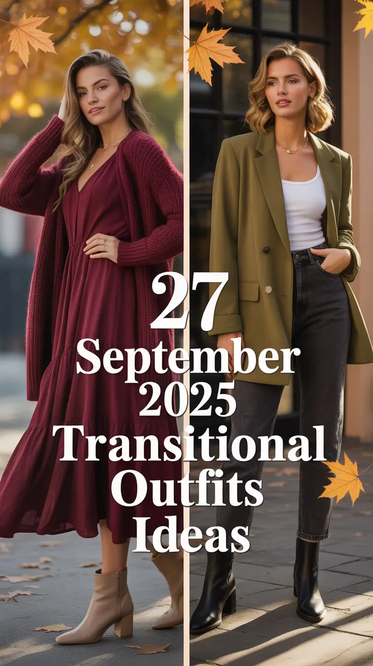 September 2025 Transitional Outfits Ideas: Elegant Layers & Fresh Fall Inspo for Women