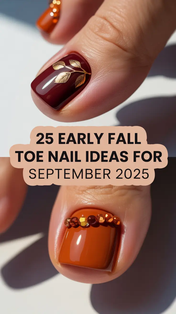 Early Fall Toe Nail Ideas for September 2025: Cute Color Trends & Inspo You’ll Love