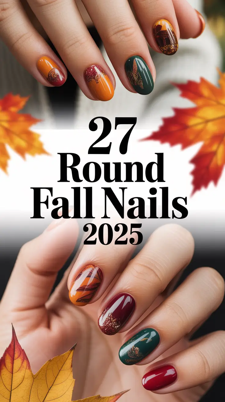 Round Fall Nails 2025: Cute & Chic Ideas for Every Shape and Style