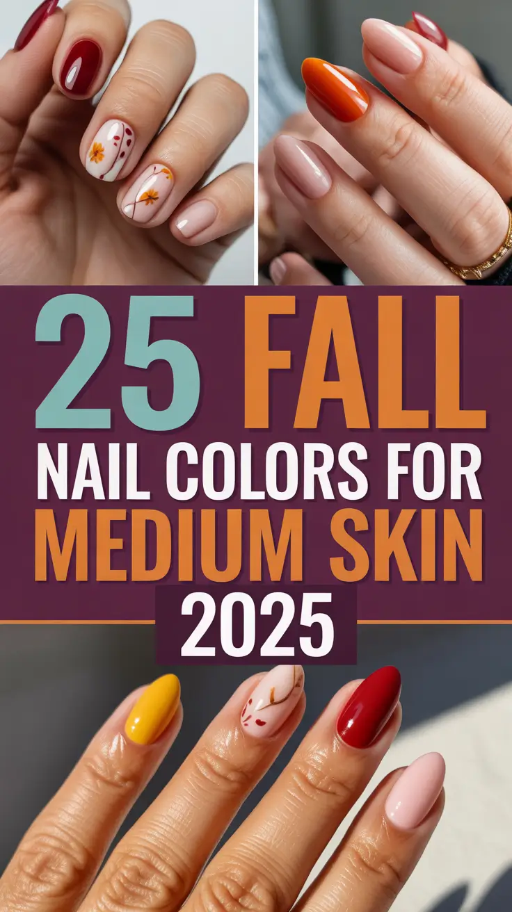 Fall Nail Colors for Medium Skin 2025: Inspo for Every Tone, From Light Neutrals to Deep Browns