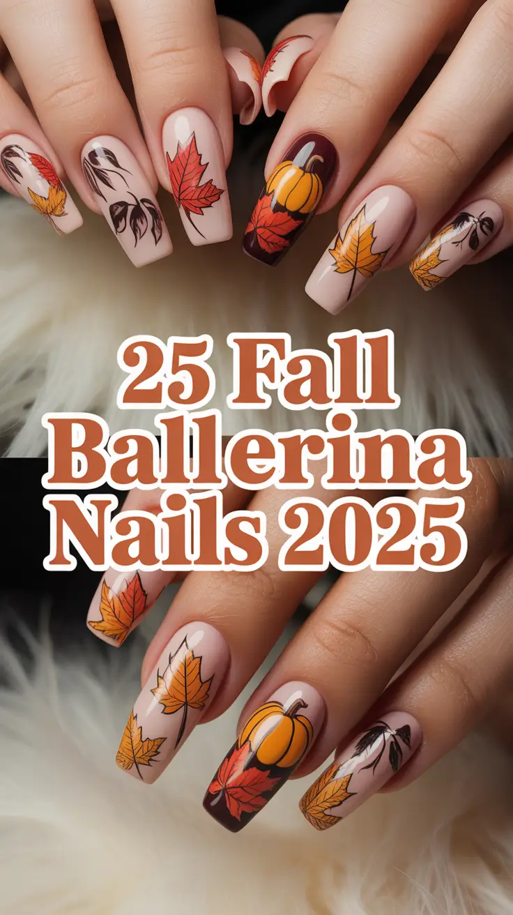 Fall Ballerina Nails 2025: Stunning Designs, Shapes & Ideas for the Season