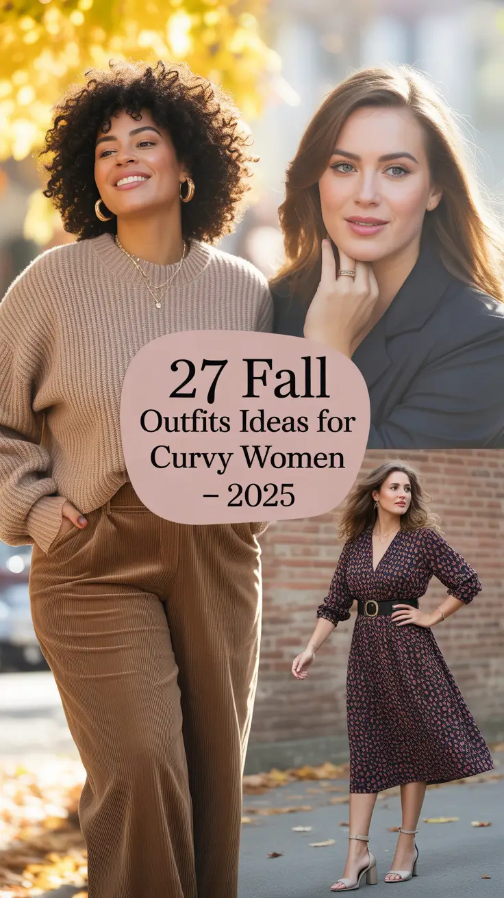 Fall Outfit Ideas for Curvy Women in 2025 That Are Trendy, Chic & Seriously Wearable