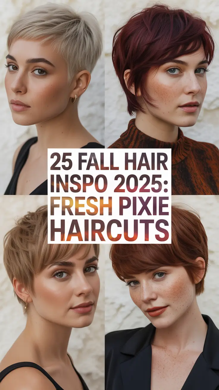 Fall Hair Inspo 2025: Fresh Pixie Haircuts That Are Chic, Cool, and Totally Wearable