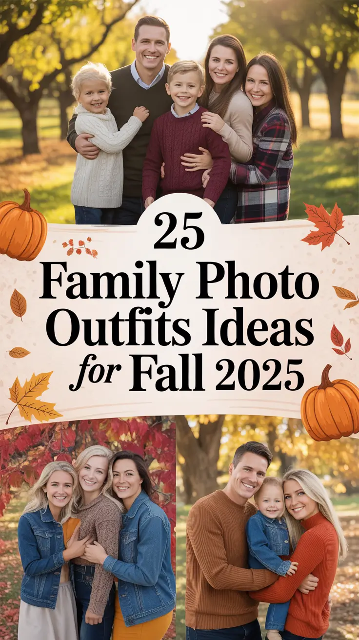Effortless & Stylish Family Photo Outfits Ideas for Fall 2025
