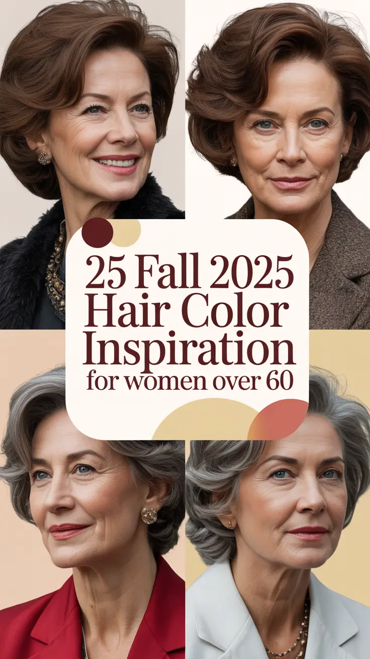 Fall 2025 Hair Color Inspiration for Women Over 60: Chic, Bold & Timeless Ideas