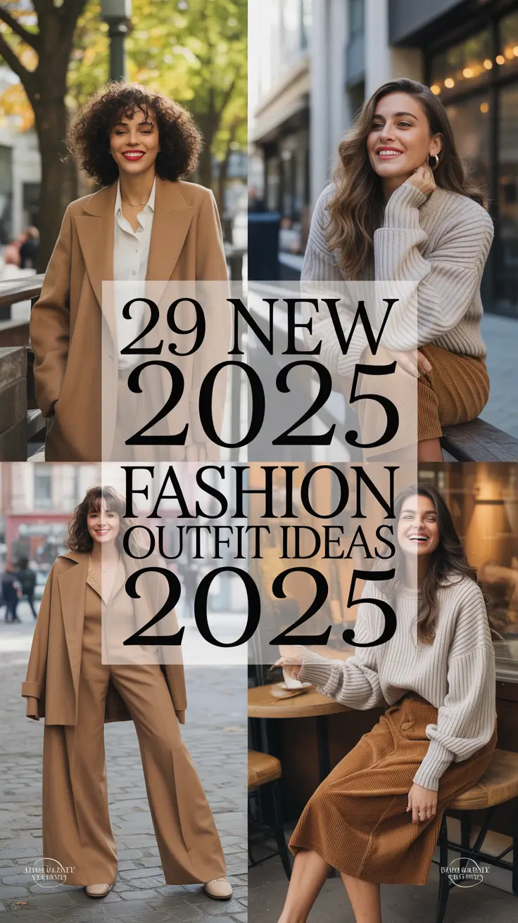 New 2025 Fall Fashion Outfits Ideas: Casual Autumn Street Style Chic for Every Woman