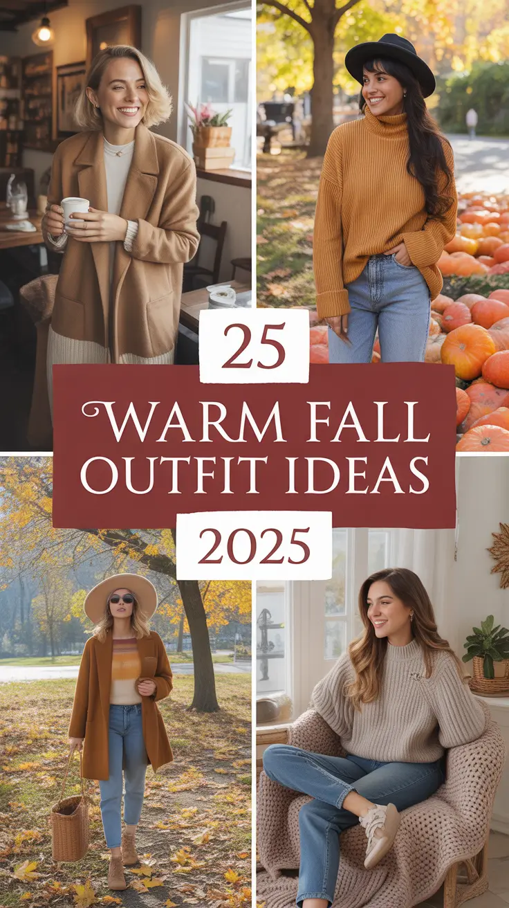 Warm Fall Outfits Ideas 2025 to Keep You Cute, Cozy, and Effortless All Season