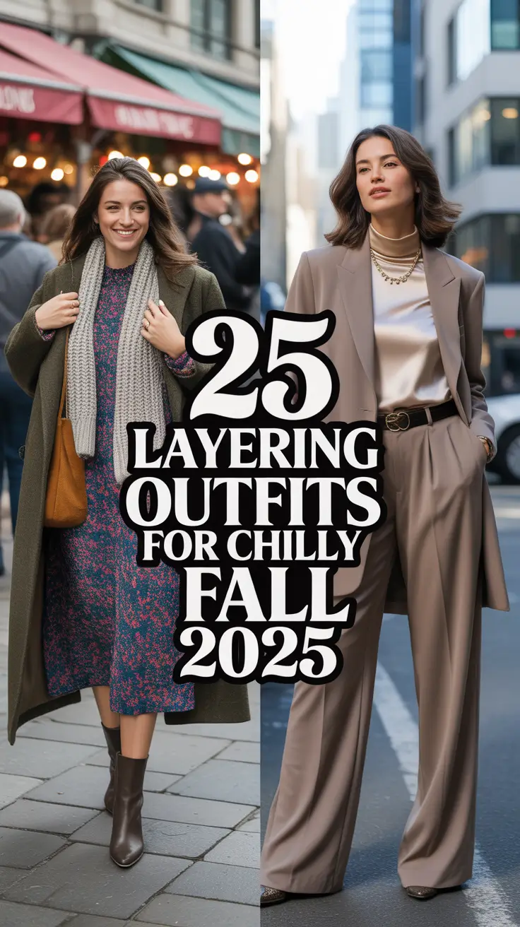 Layering Outfits for Chilly Fall 2025: Casual-Chic Street Style Ideas Women Love