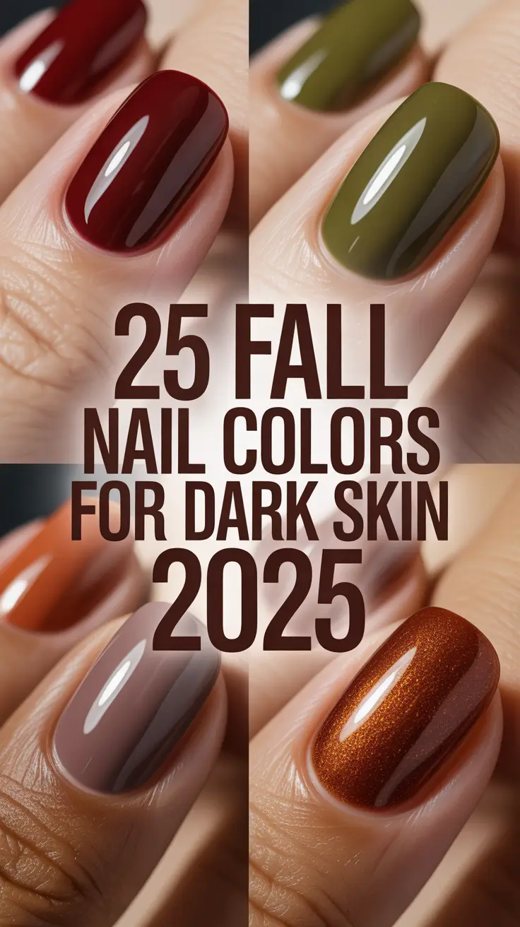 Fall Nail Colors for Dark Skin 2025: Classy, Bold & Beautiful Tones to Try This Season