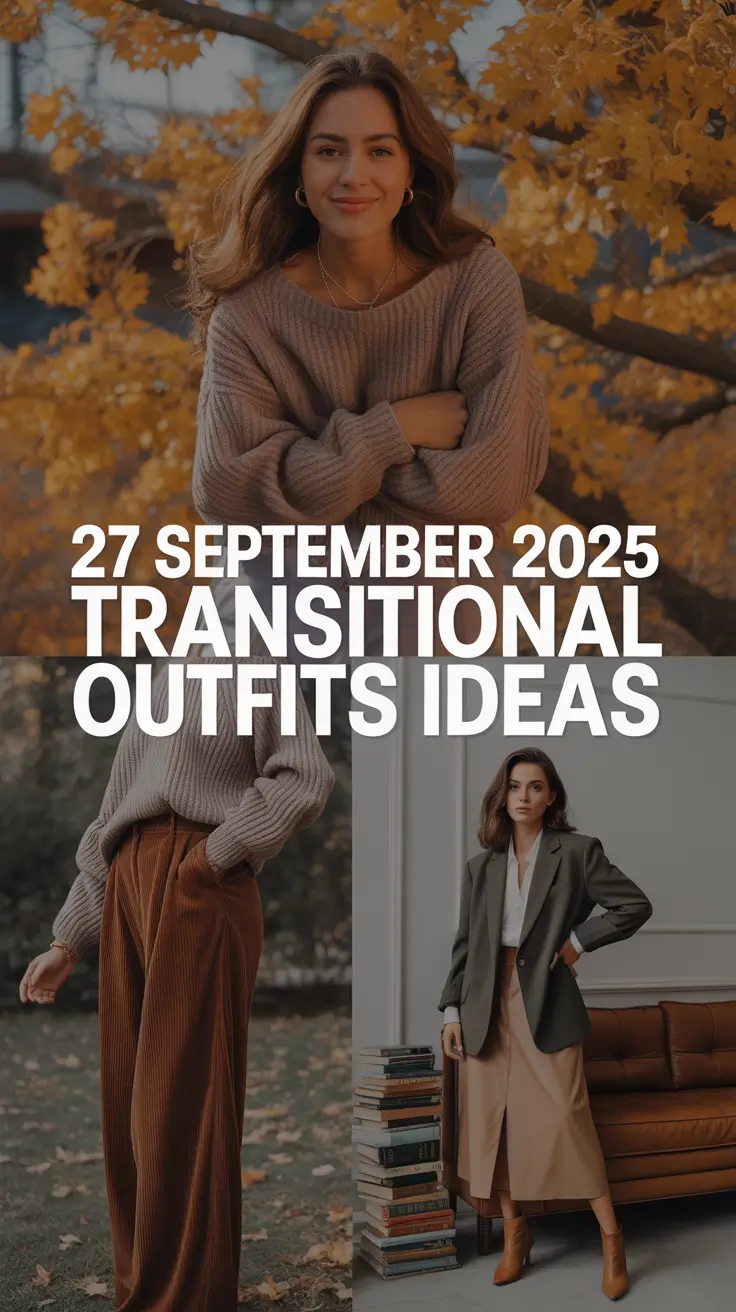 September 2025 Transitional Outfits Ideas: Elegant Layers & Fresh Fall Inspo for Women