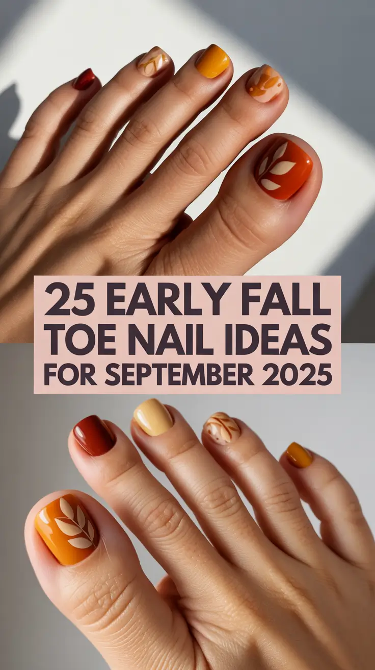 Early Fall Toe Nail Ideas for September 2025: Cute Color Trends & Inspo You’ll Love