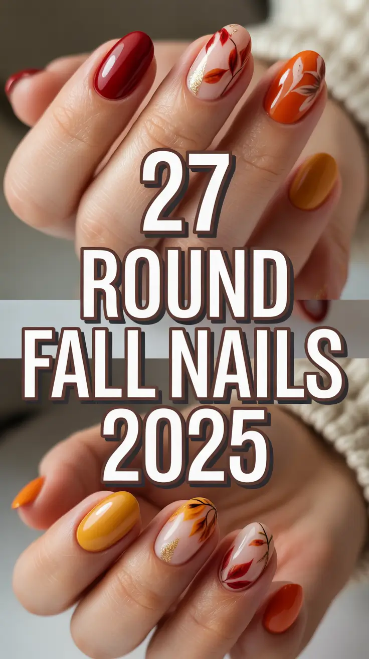 Round Fall Nails 2025: Cute & Chic Ideas for Every Shape and Style