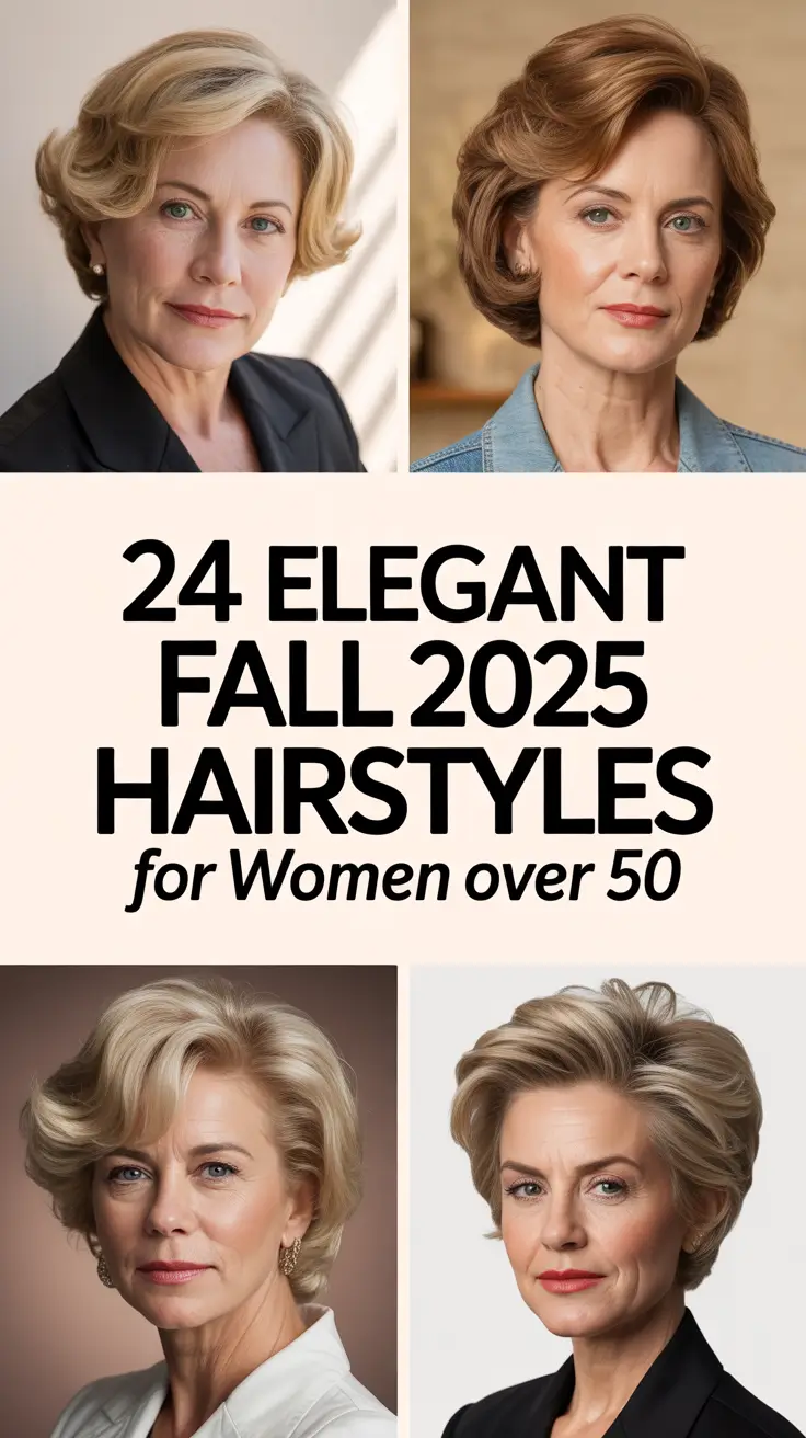 Elegant Fall 2025 Hairstyles for Women Over 50 That Make You Look Younger