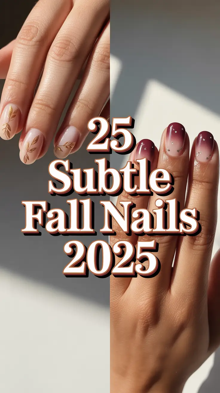Subtle Fall Nails 2025: Cozy, Chic & Minimal Nail Ideas for the Season