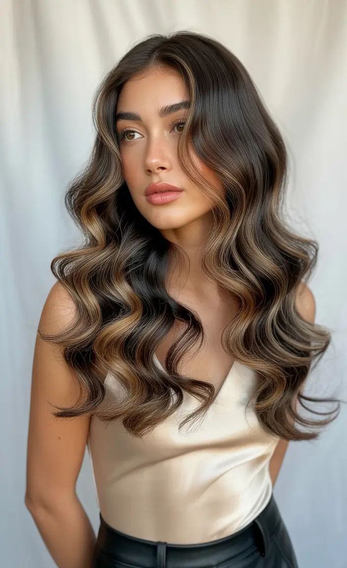 Fall Oval Face Haircuts Deep Brunette Curls with Luxe Dimension