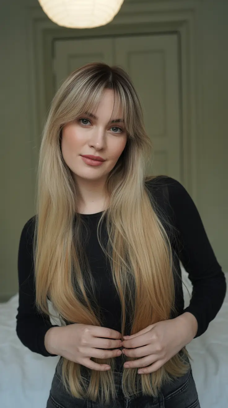 Fall Oval Face Haircuts Airy Fringe with Soft Curtain Bangs