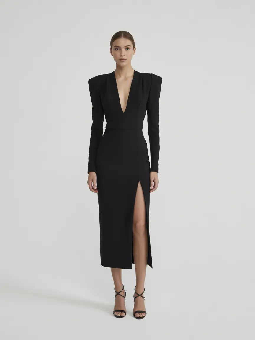 october wedding guest outfits The Ultimate Black Power Dress